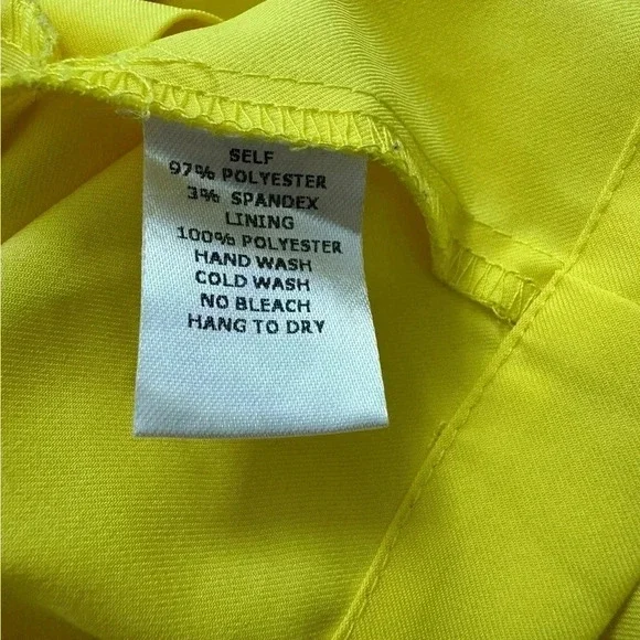 Bright Yellow Fashion Nova Romper with Open Back Tie Detail Size Small - Picture 7 of 10